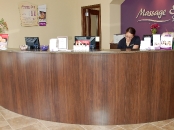 Massage Envy reception desk, Ardmore, PA